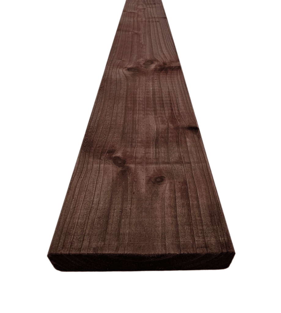 Terasová prkna z evropského modřínu s tlakovou impregnací, vhodná pro venkovní terasy a zahradní posezení.